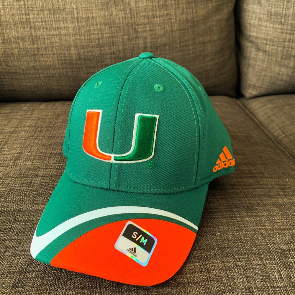 Adidas University of Miami hat
